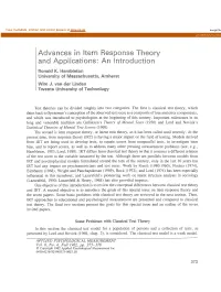 And Applications: an Introduction Ronald K