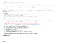 Procedures to Uninstall Adobe CC Apps in Windows