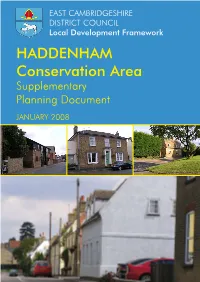 HADDENHAM Conservation Area Supplementary Planning Document JANUARY 2008 1 Introduction P.2