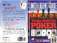 The Game of Texas Hold'em 3
