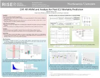 Hidden Markov Chain Modeling and Analysis for ICU Mortality Prediction