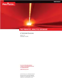 The Paraccel Analytic Database