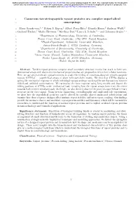Consensus Tetratricopeptide Repeat Proteins Are Complex Superhelical 2 Nanosprings