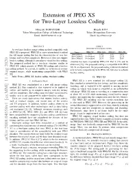 Extension of JPEG XS for Two-Layer Lossless Coding