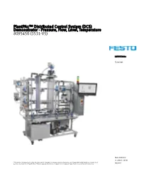 Plantpax Distributed Control System (DCS) Demonstrator