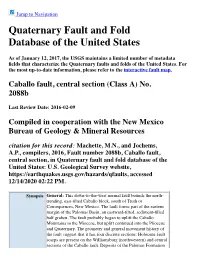 Quaternary Fault and Fold Database of the United States