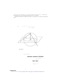 Figure 1. Stereographic Projection from North Pole in Lecture 3 We