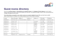 Guest Rooms Directory