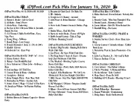 Idjpool.Com Pick Hits for January 16, 2020 Idjpool Pick Hits: 01-12-2020 to 01-18-2020 2
