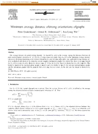Minimum Average Distance of Strong Orientations of Graphs