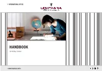HANDBOOK for Visiting Scholars