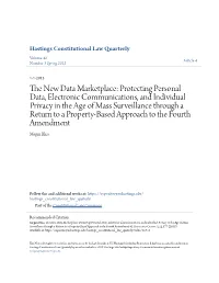 Protecting Personal Data, Electronic Communications, and Individual