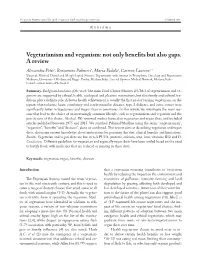 Vegetarianism and Veganism: Not Only Benefits but Also Gaps