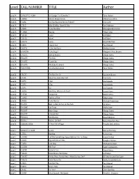Guided Reading Level List 2021