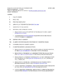 June 9, 2020 Regular Meeting – 6:30 P.M