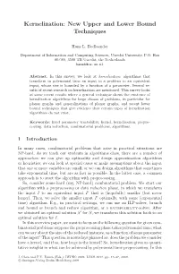 Kernelization: New Upper and Lower Bound Techniques