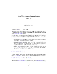 Openssl: Secure Communication