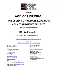 Age of Uprising Press Notes