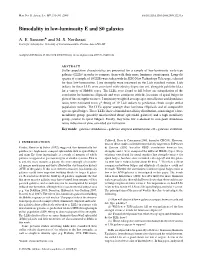 Bimodality in Low-Luminosity E and S0 Galaxies