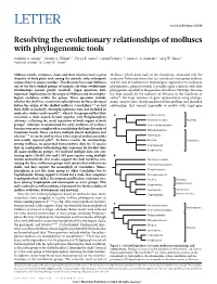 Resolving the Evolutionary Relationships of Molluscs with Phylogenomic Tools
