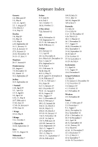 Scripture Index