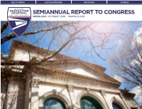 Semiannual Report to Congress, Spring 2020