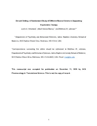 A Randomized Study of Different Musical Genres in Supporting