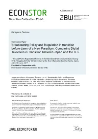 Comparing Digital Television in Transition Between Japan and the U.S
