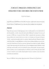 Fair Data Through a Federated Cloud Infrastructure: Exploring the Science Mesh