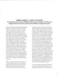 Gerrit Gerrits, Acadia University