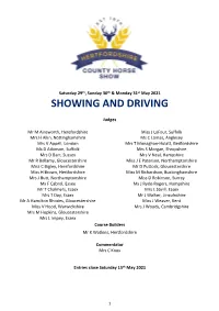 Showing and Driving
