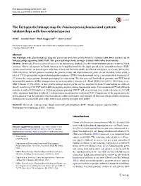 The First Genetic Linkage Map for Fraxinus Pennsylvanica and Syntenic Relationships with Four Related Species