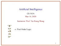 First Order Logic