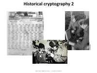 Historical Cryptography 2