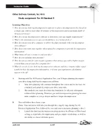 Other Delivery Content, Tec 40-5 Study Assignment: Tec 40 Handout 5