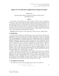 Improved Tent Map and Its Applications in Image Encryption
