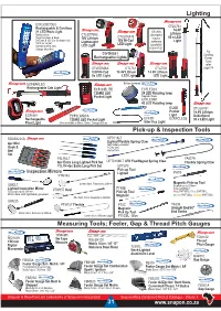Lighting 31 Pick-Up & Inspection Tools Measuring Tools