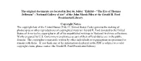 "The Eye of Thomas Jefferson" - National Gallery of Art” of the John Marsh Files at the Gerald R