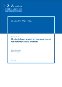 The Lockdown Impact on Unemployment for Heterogeneous Workers