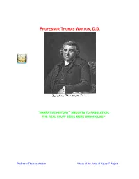 Thomas Warton, D.D