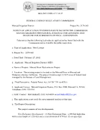 Billing Code 6717-01-P
