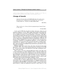 Change of Guards