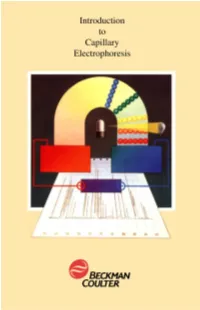 Introduction to Capillary Electrophoresis