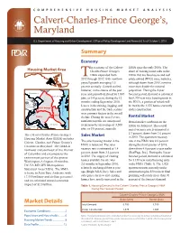Comprehensive Housing Market Analysis for the Calvert-Charles