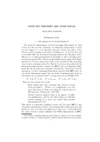 Some Set Theories Are More Equal
