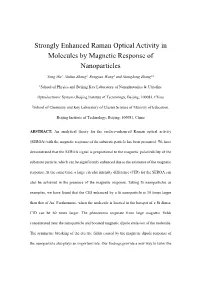 Strongly Enhanced Raman Optical Activity in Molecules by Magnetic Response of Nanoparticles