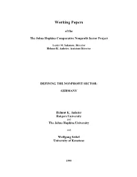 Working Papers