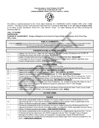 Public Comments Presentations