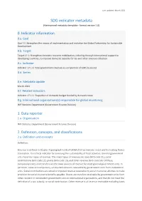 SDG Metadata