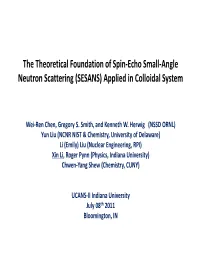 The Theoretical Foundation of Spin-Echo Small-Angle Neutron